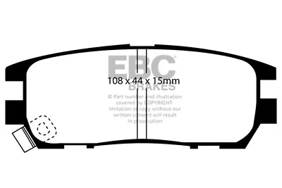 EBC Greenstuff Rear Brake Pads For Mitsubishi Shogun 2.8 TD V26 ABS 94 > 00 • $55.79